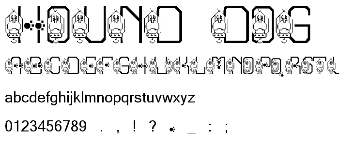 Hound Dog font